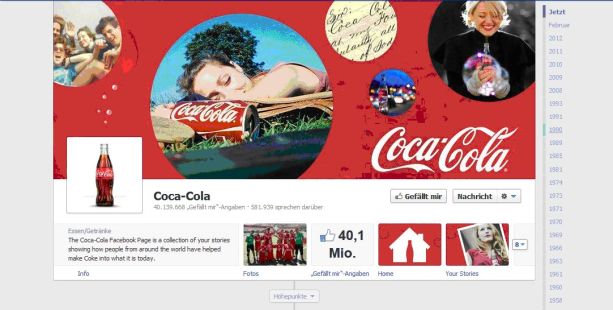 facebook coca cola